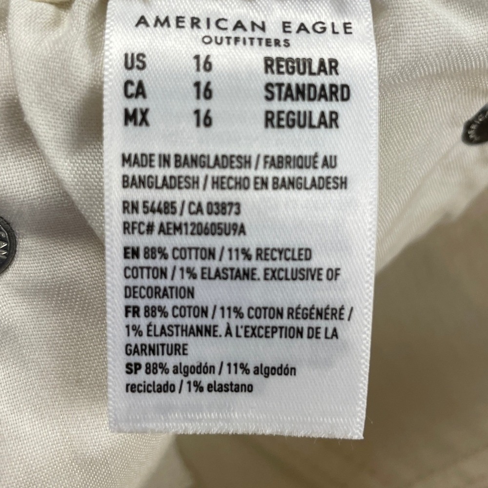 American Eagle Outfitters Wide Leg Jeans - Cream - Picture 6 of 16